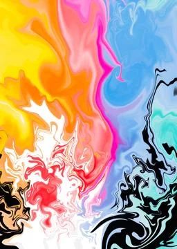 Abstract design Fire and Ice Illustrazione stock