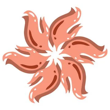 Abstract design flat element illustration Illustrazione stock