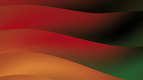 Abstract design with flowing orange red and green colors Stock Footage 326043550