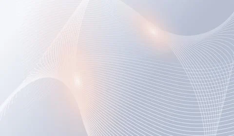 An abstract design of flowing white lines forming wave-like patterns on a s.. Stock Illustration