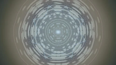 Abstract design with geometric patterns in circular formation Видео 337413215