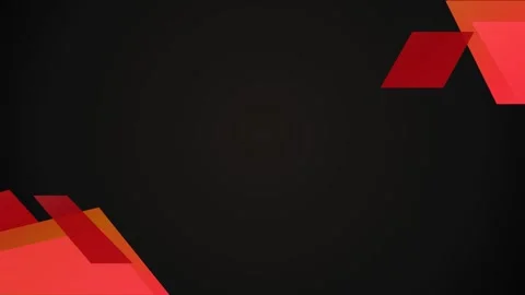 Abstract design with geometric red and orange shapes arranged in opposite c.. Stock Footage 346733495