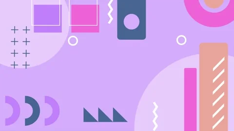 Abstract design with geometric shapes and modern lines on soft color background Video stock 293267045