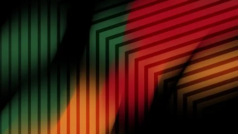 Abstract design with geometric shapes and stripes it features a mix of green Stock-Footage 326043698