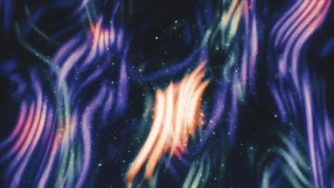 An abstract design with glowing neon pixeled lines and in various colors Stock Footage 279678886