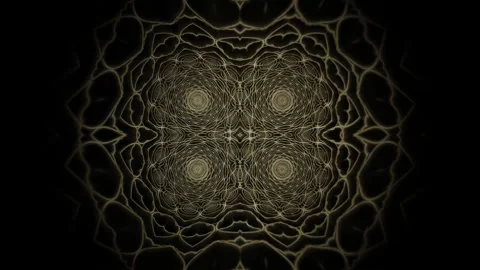 Abstract design with intertwining lines in shades of gold Stock Footage 340044320