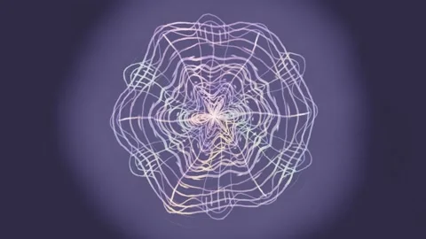 Abstract design with intricate lines forming a geometric shape Stock Footage 337413188