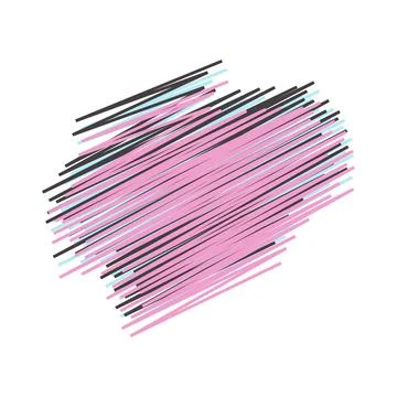 Abstract design of irregular lines Stock Illustration