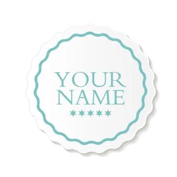 Abstract Design Label Vector Illustration Stock Illustration