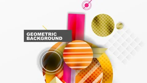 Abstract design with layered geometric shapes Stock Illustration