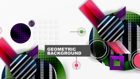 Abstract design with layered geometric shapes Stock Illustration