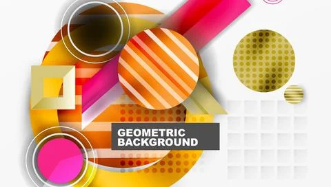 Abstract design with layered geometric shapes Stock Illustration