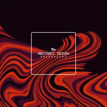 Abstract design marble of red line artwork background. illustration vector Illustrazione stock