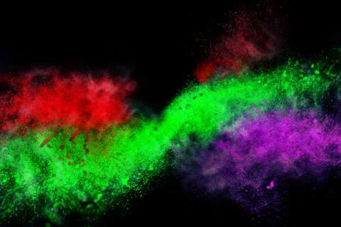 Abstract design of Multi color  on black background 스톡 일러스트