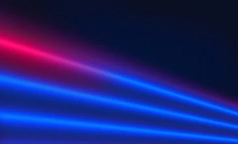 Abstract design neon light effect in depth concept series Stock Illustration