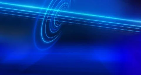 Abstract design neon light effect in depth concept series Illustration