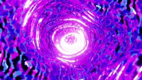 Abstract Design Pattern Glowing Wormhole Stock Footage 221517735