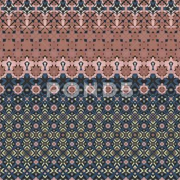 Abstract Design with Pink and Blue Stock Illustration