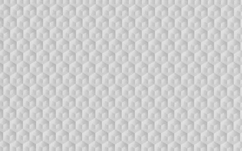 Abstract design with reteating pattern of overlaying white cubes. 3d illustra Stock Illustration