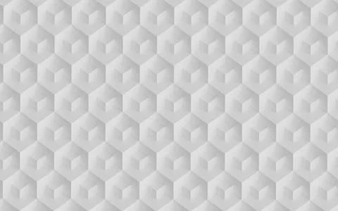 Abstract design with reteating pattern of overlaying white cubes. 3d illustra Stock Illustration