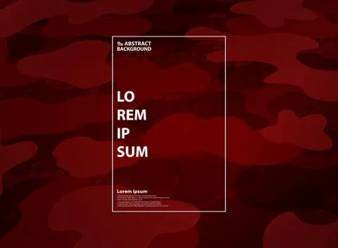 Abstract design shape pattern scarlet color background. You can use for ad. Stock Illustration