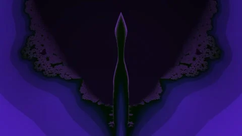 Abstract design with sharp shapes and dark tones in purple Stock Footage 338289779