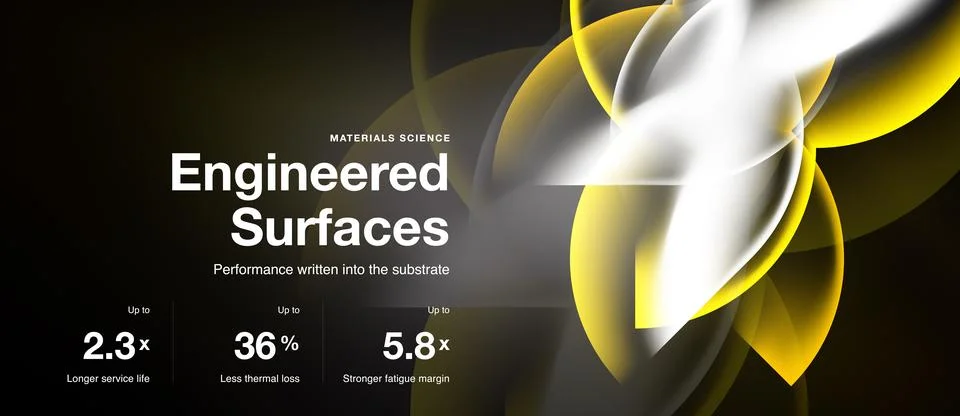 Abstract design showcases engineered surfaces, materials science concept. Dat Stock Illustration