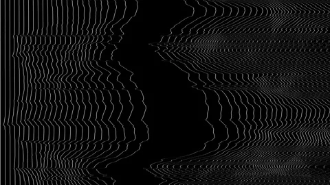 An Abstract Design Showcasing Distorted White Lines Representing Data Stock Footage 284807521