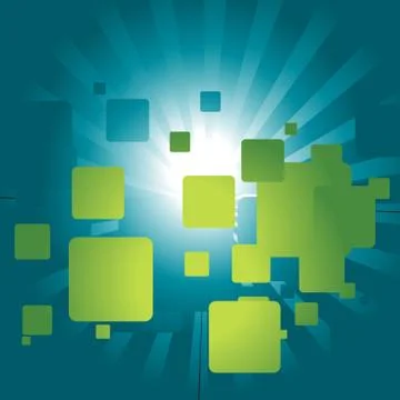 Abstract design of squares Stock Illustration