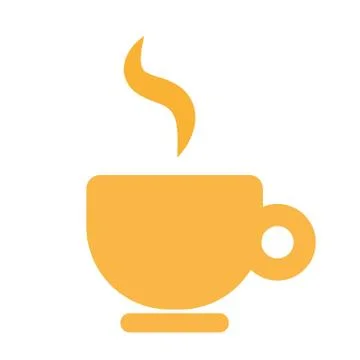 Abstract design of tea coffee cup and aroma Stock Illustration