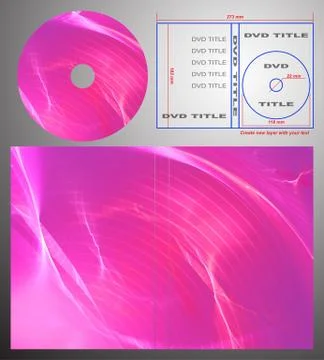 Abstract design template for dvd label and box-cover. Stock Illustration