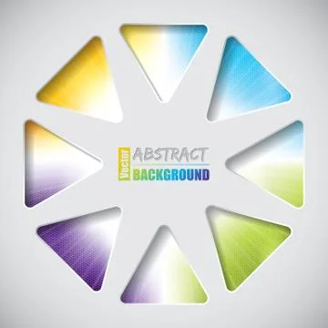 Abstract design with triangles and hexagon background Stock Illustration