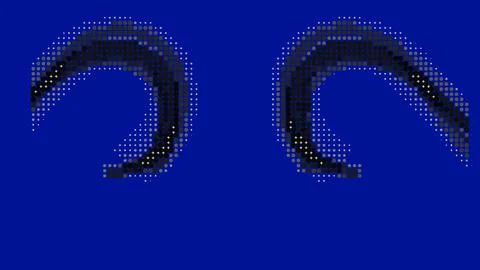 Abstract design vector. Isolated elements. Blue background. Dots style Stock Illustration