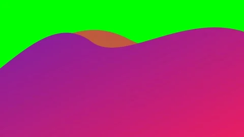 Abstract design with vibrant colorful wavy liquid shapes on green background Video stock 341820698