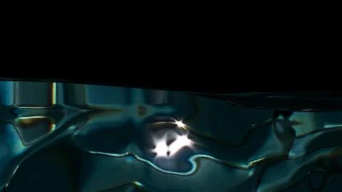 Abstract design of water split line with underwater. 3D rendering Stock Illustration