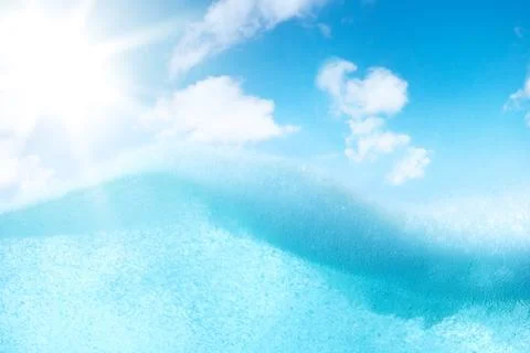 Abstract design of water split Stock Photos