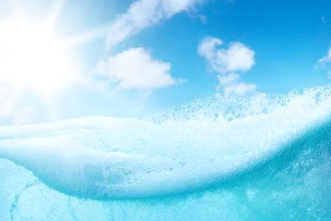 Abstract design of water split Stock Photos