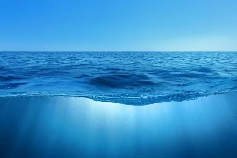 Abstract design of water split Stock Photos