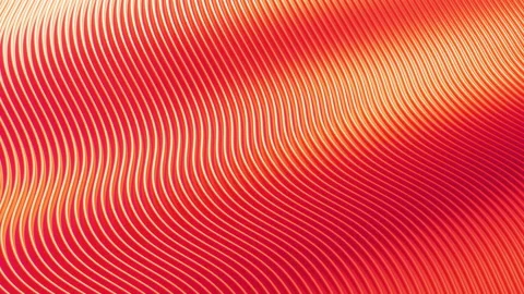 Abstract design wavy background in orange color. Seamless looping wallpaper Stock Footage 198536130