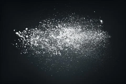 Abstract design of white powder cloud Stock Photos