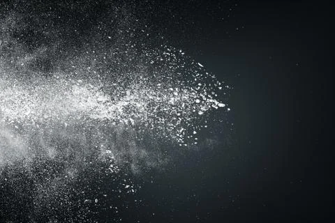 Abstract design of white powder cloud Stock Photos