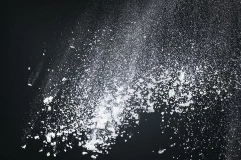Abstract design of white powder cloud Stock Photos