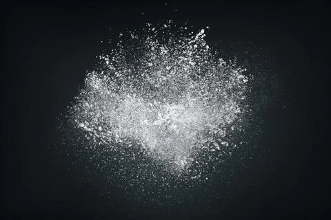 Abstract design of white powder cloud Stock Photos