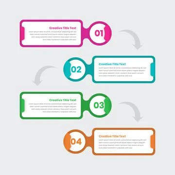 Abstract designed data visualization business process overview infographic .. Stock Illustration