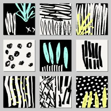 Abstract Designs Collection Stock Illustration