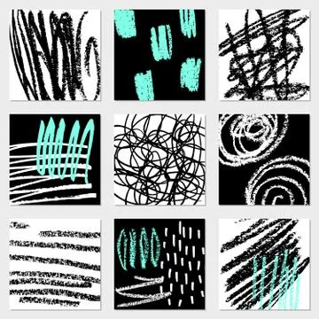 Abstract Designs Collection Stock Illustration