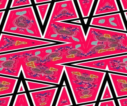 Abstract designs in different colors and shapes Stock Illustration