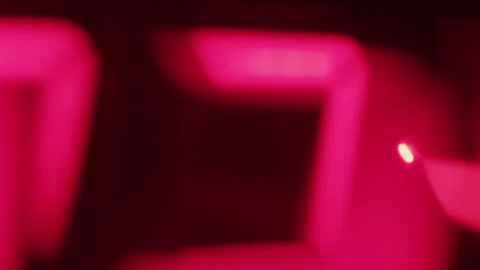 Abstract Details of Digital Clock Stock Footage 208806029