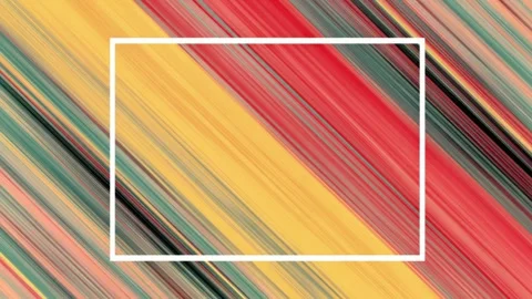 Abstract diagonal color streaks with white frame border and copy space, han.. Video stock 342043420