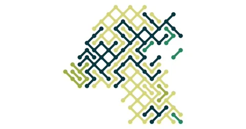 Abstract Diagonal Elements Assembling into Kuwait Map Shape Stock Footage 326835450